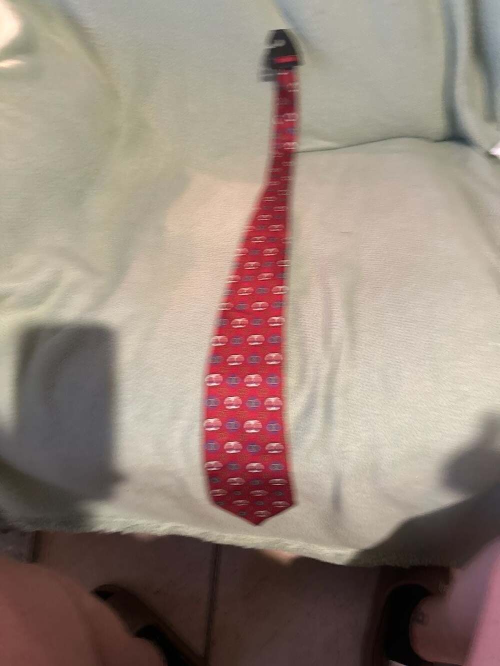 Universities Yale University Red Nautical Lifebuoy Silk Necktie